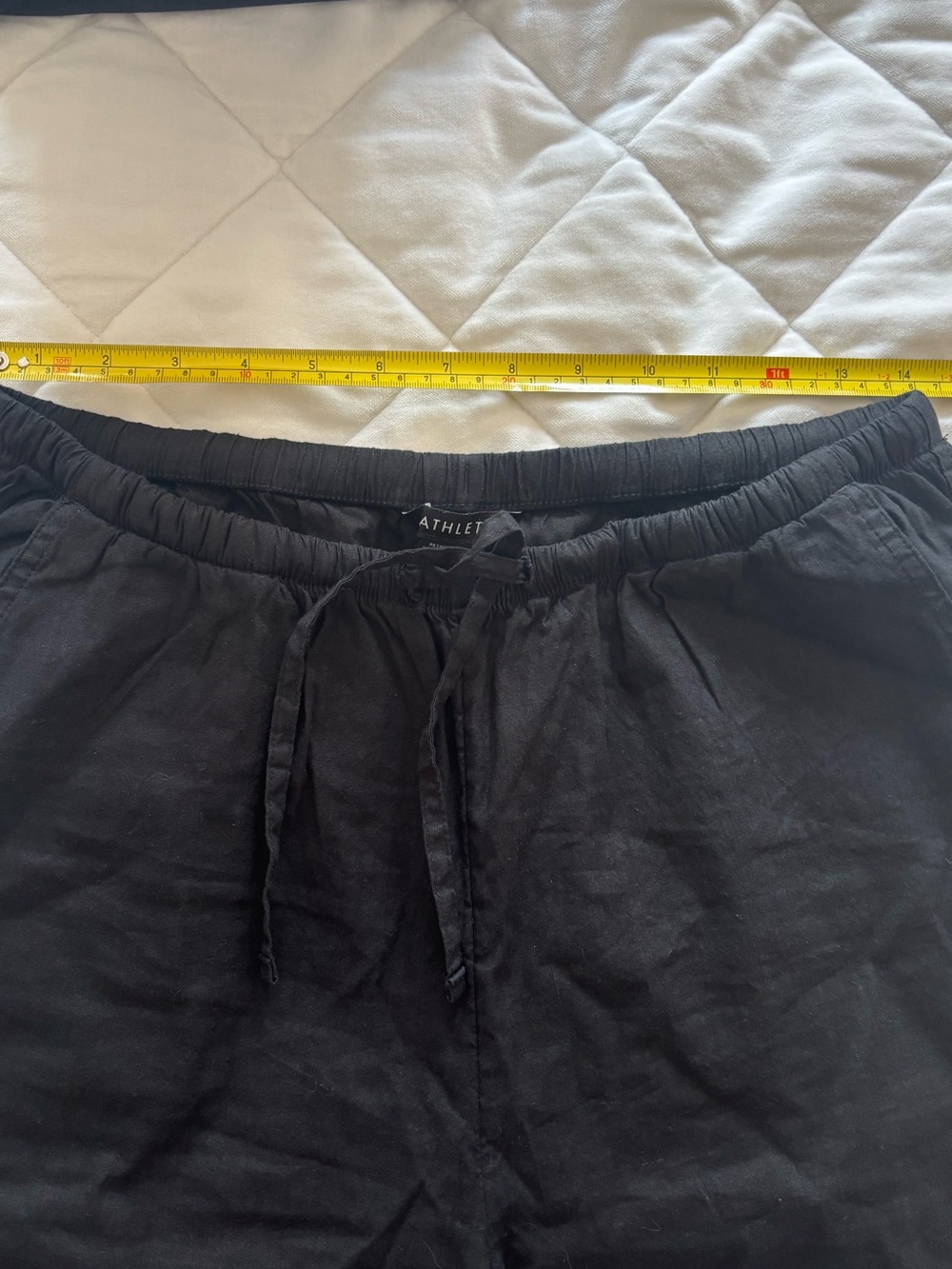 Athleta Paradise Mid Rise Linen Pants Small Tall - Picture 4 of 4